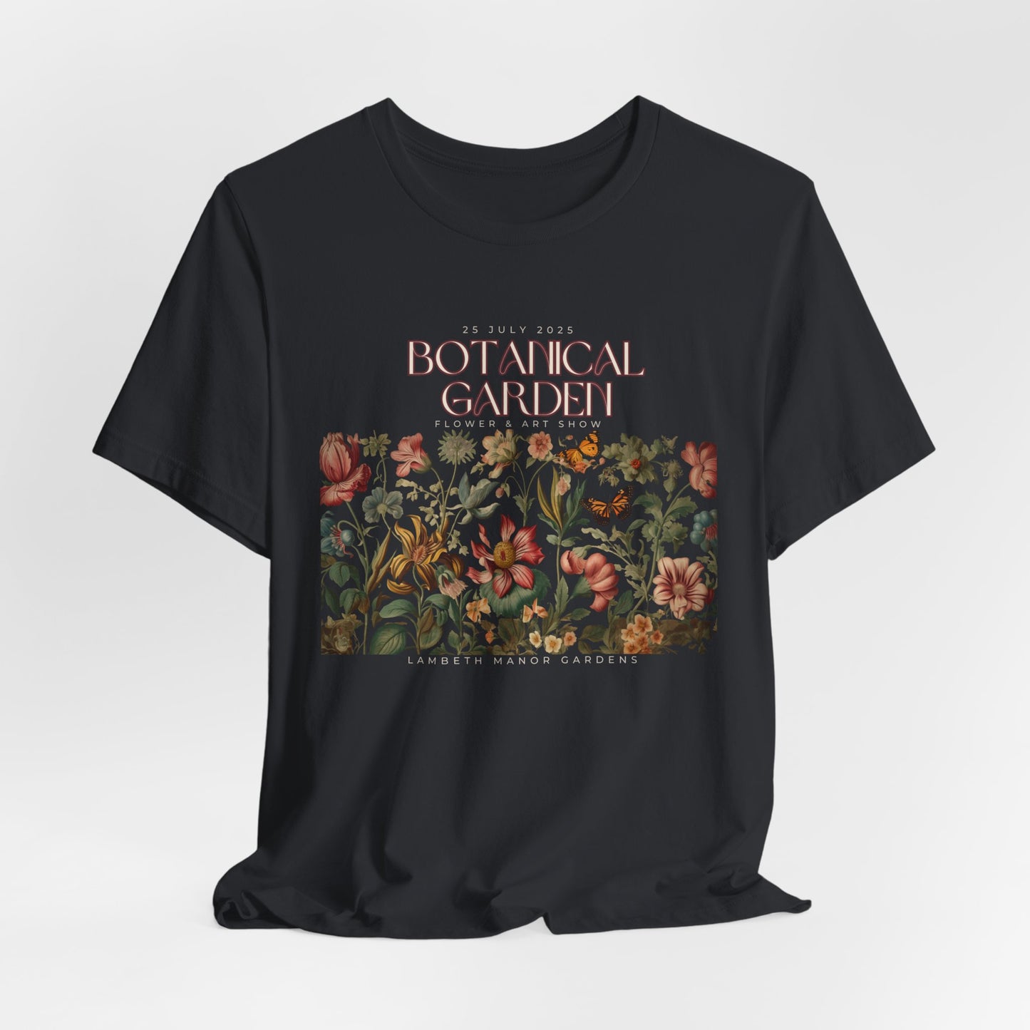 Botanical Garden Floral Tee — Vintage Flower Garden T-Shirt