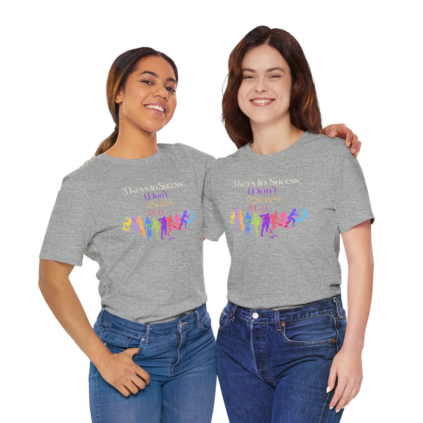 3 Keys to Success Tee – Funny Motivation Graphic Shirt