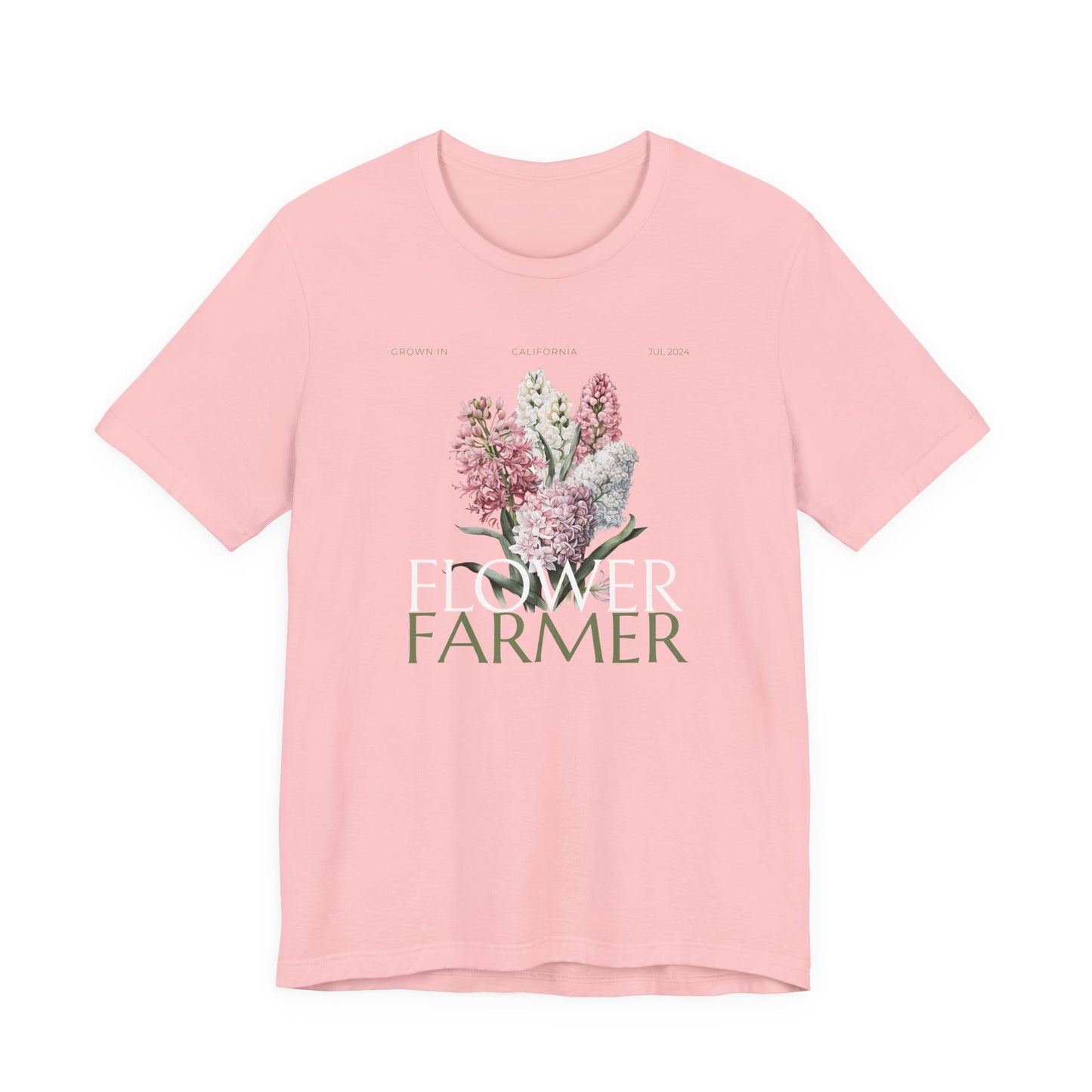 Flower Farmer T‑Shirt — Floral Bouquet Gardening Tee for Women & Men