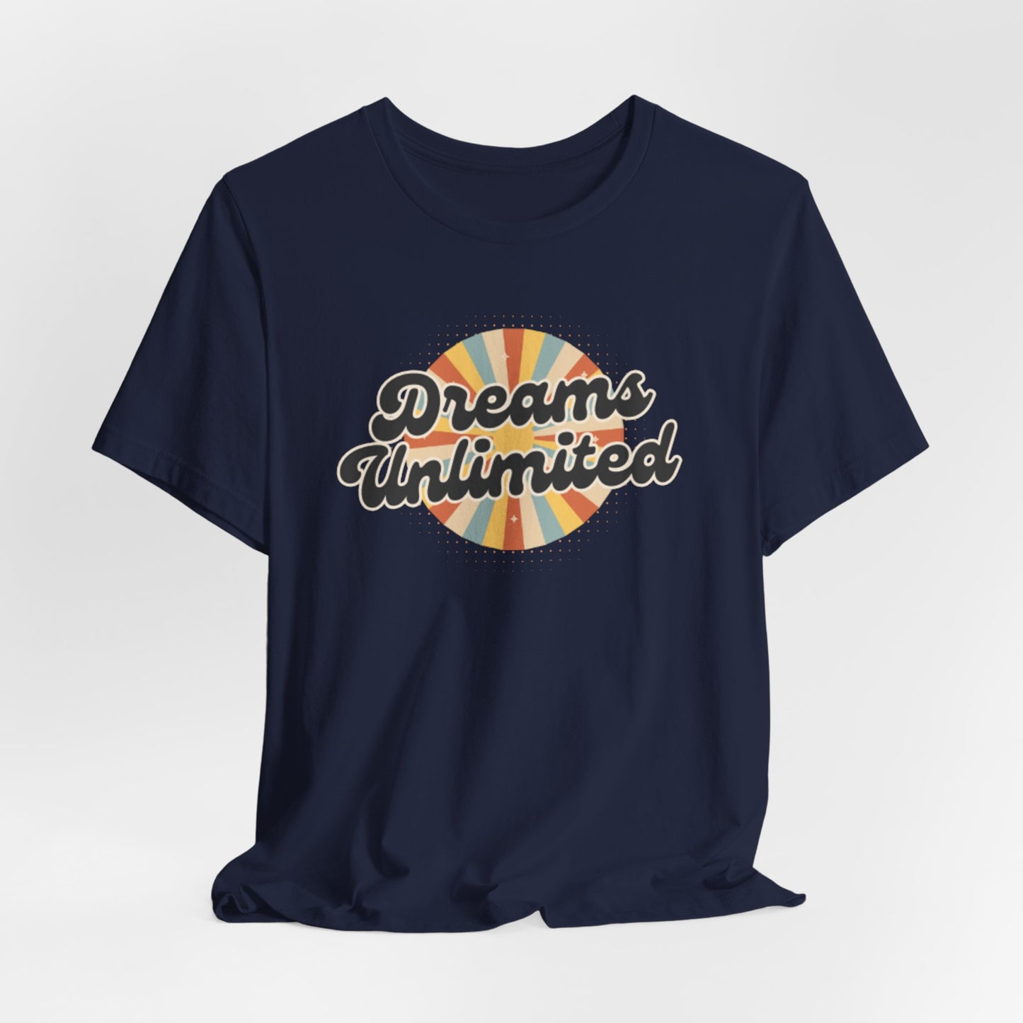 Dreams Unlimited Tee — Retro Sunrise Graphic T‑Shirt