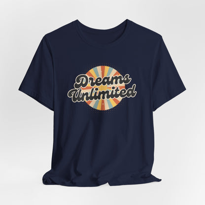 Dreams Unlimited Tee — Retro Sunrise Graphic T‑Shirt