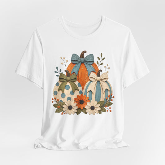 Autumn Pumpkins & Bows Tee