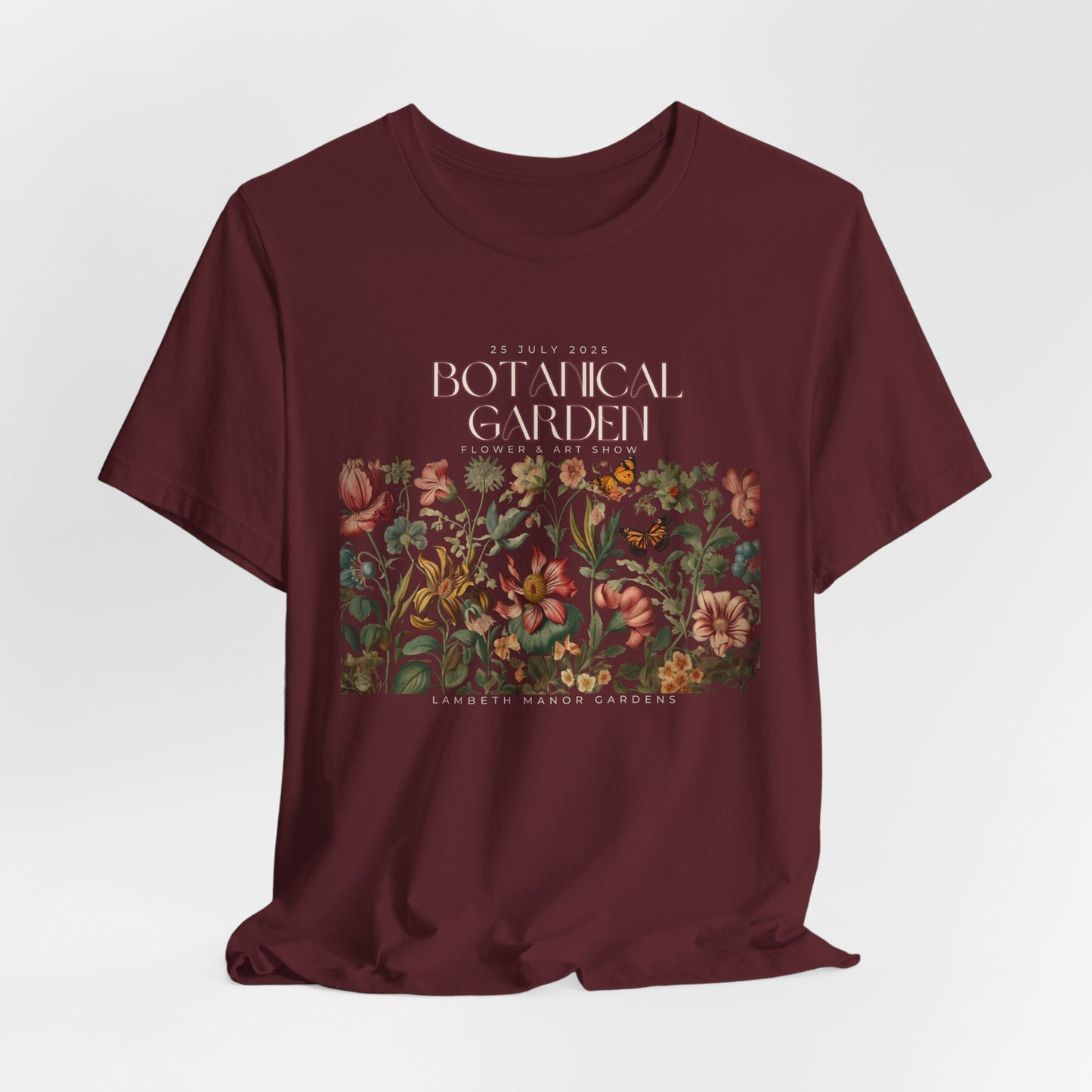 Botanical Garden Floral Tee — Vintage Flower Garden T-Shirt