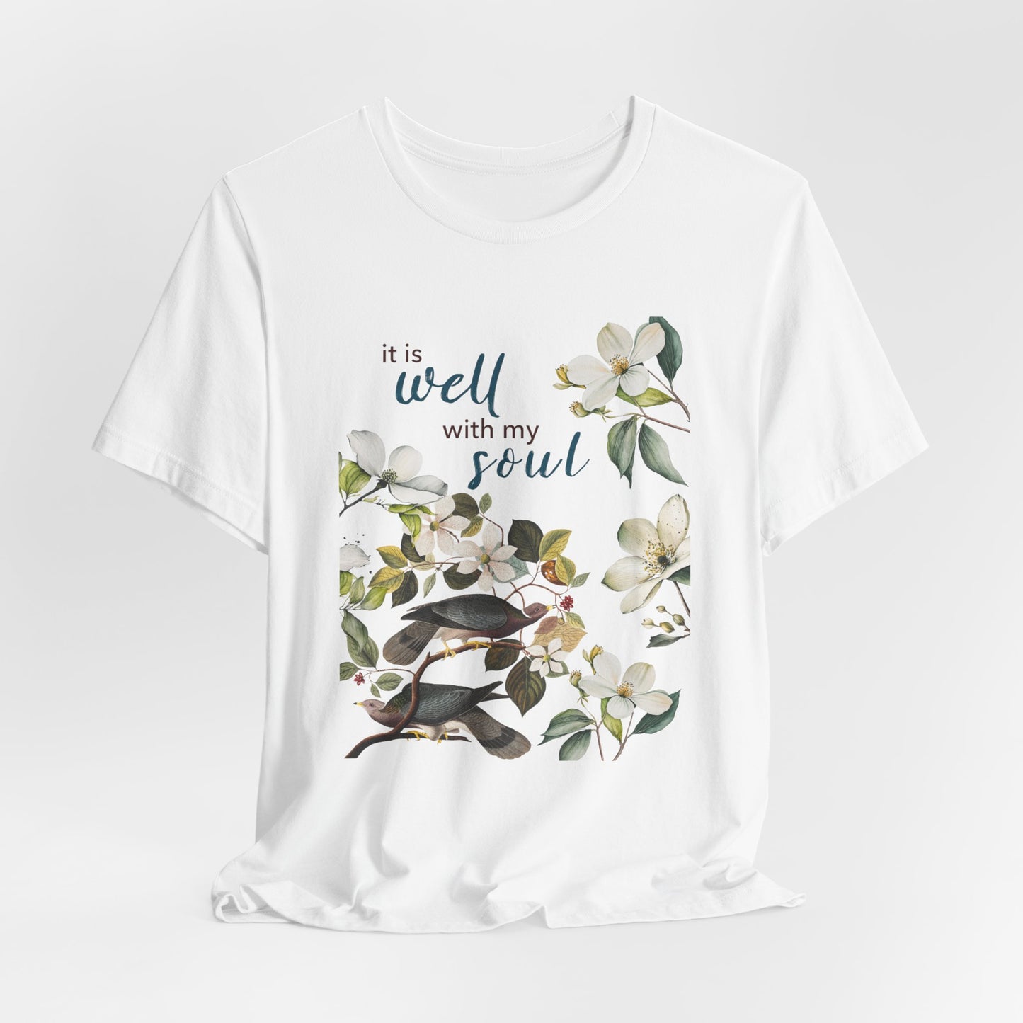 Chinoiserie Floral Bird Shirt - Faithful Motivation