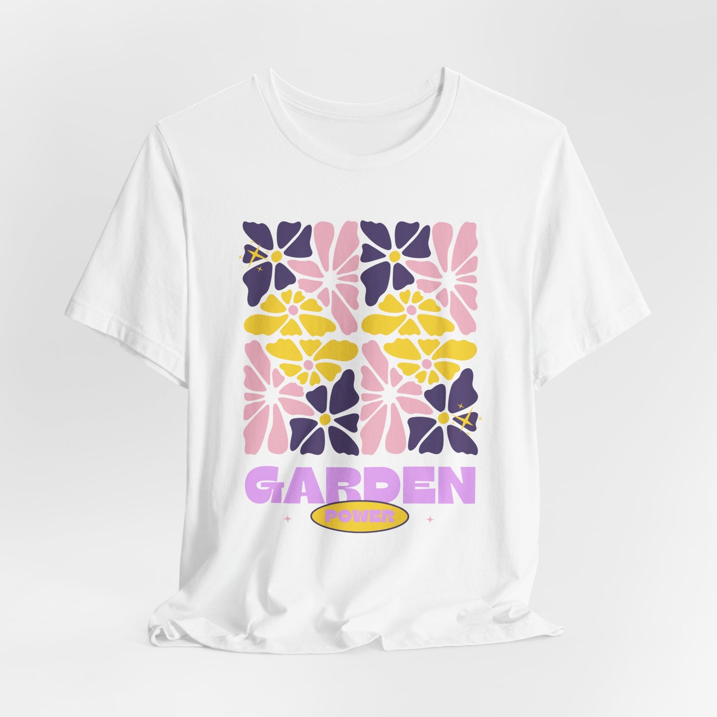 Retro Pastel Floral Shirt for Plant Lovers - Floral Garden Power