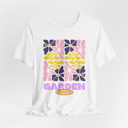 Retro Pastel Floral Shirt for Plant Lovers - Floral Garden Power