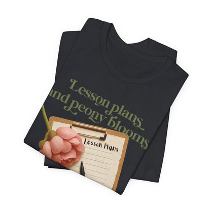 Lesson Plans & Peony Blooms Teacher Tee