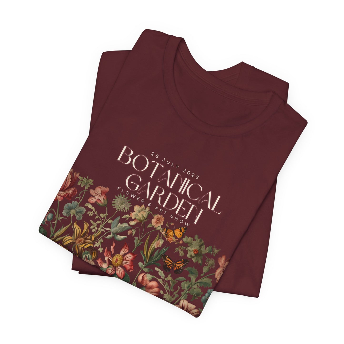 Botanical Garden Floral Tee — Vintage Flower Garden T-Shirt