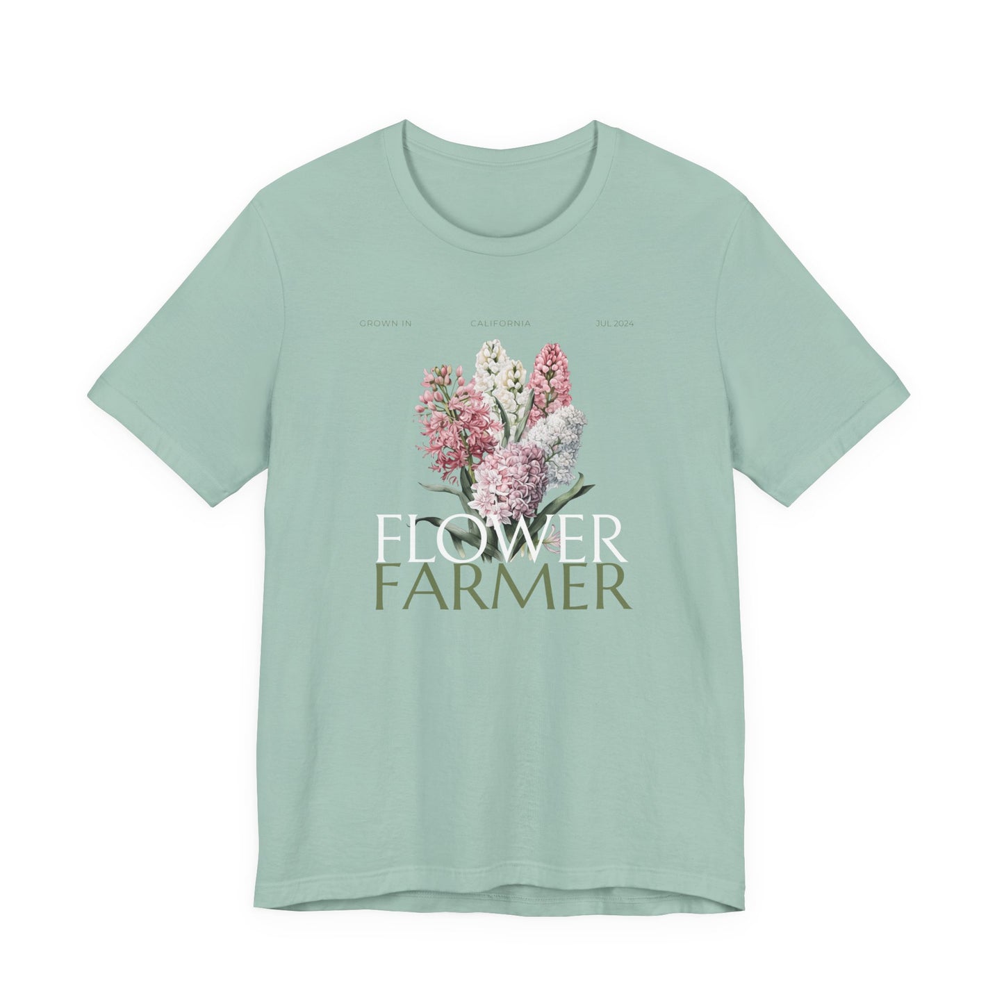 Flower Farmer T‑Shirt — Floral Bouquet Gardening Tee for Women & Men