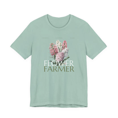 Flower Farmer T‑Shirt — Floral Bouquet Gardening Tee for Women & Men