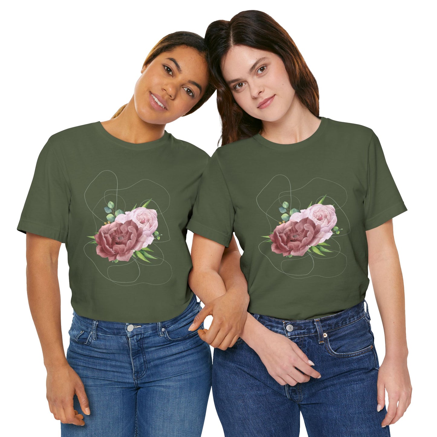 Vintage Floral Bouquet — Elegant Botanical Art Tee