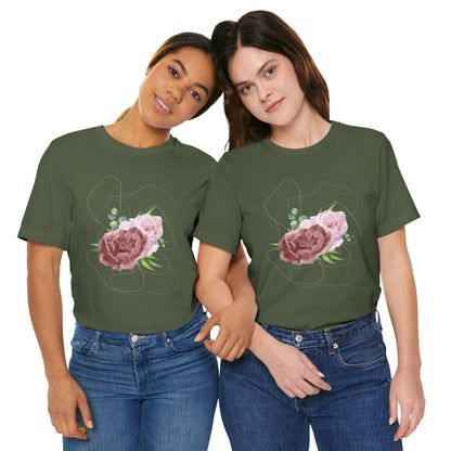 Vintage Floral Bouquet — Elegant Botanical Art Tee