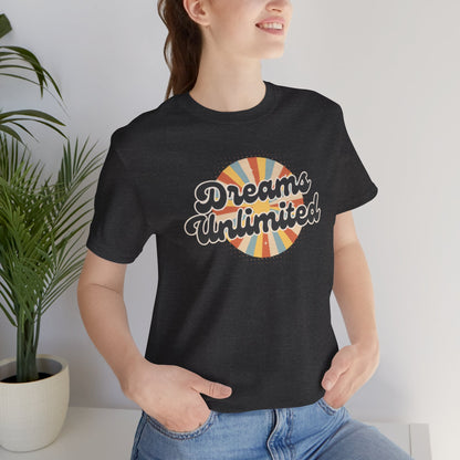Dreams Unlimited Tee — Retro Sunrise Graphic T‑Shirt