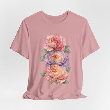 Impasto Style Peony