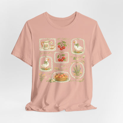 Cottage Garden Goose & Cherry Vintage Tee
