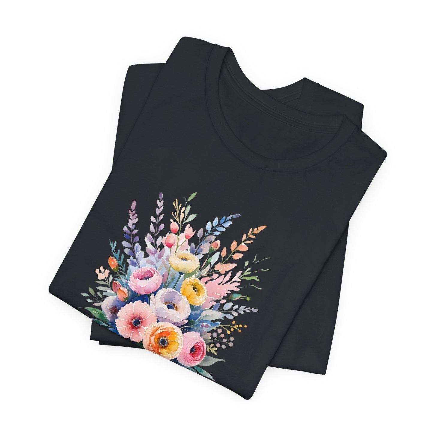 Classic Floral Vase – Minimal Feel-Good Unisex Tee