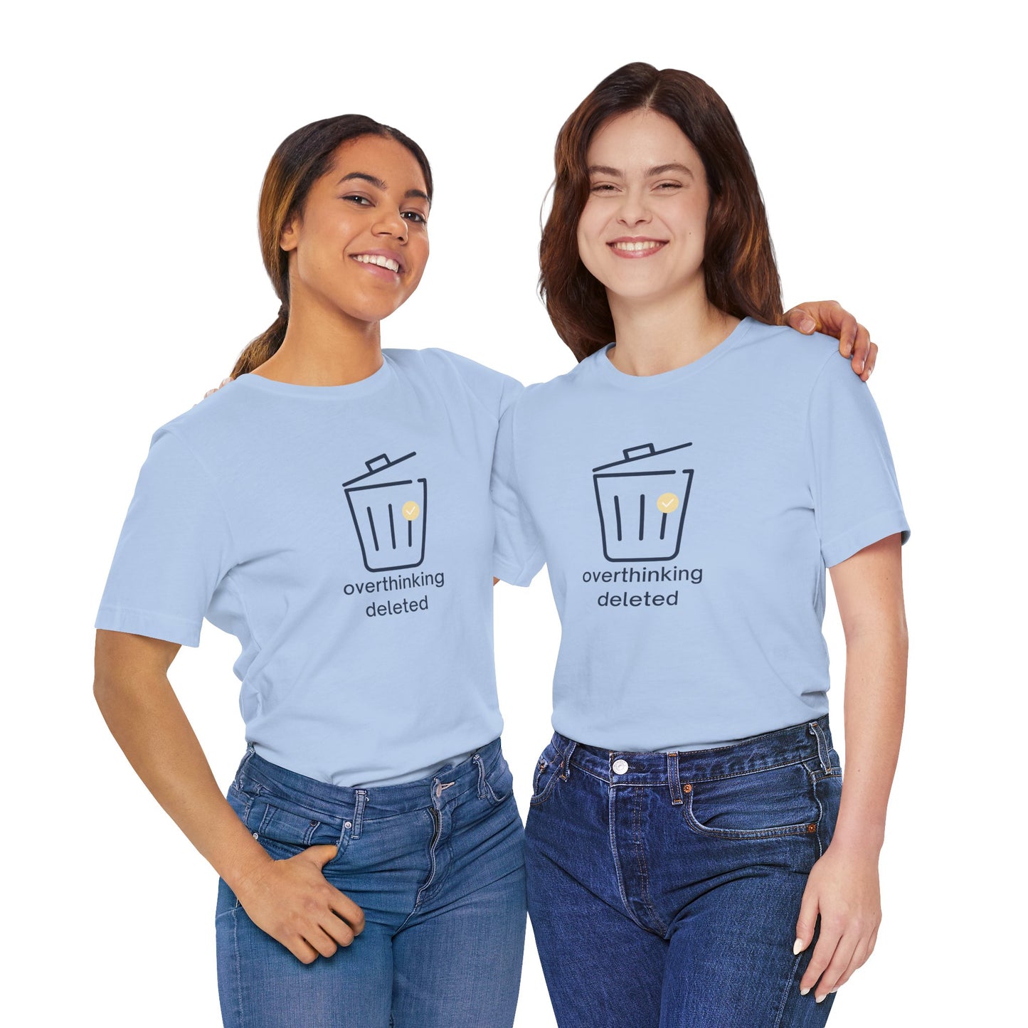 Overthinking Deleted Shirt – Minimalist Mental Health Humor Tee