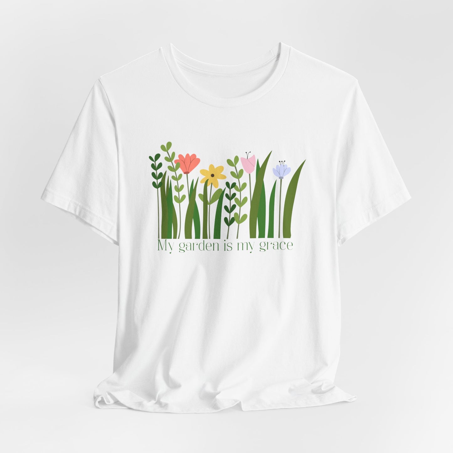 Floral Garden — My Garden Is My Grace Tee