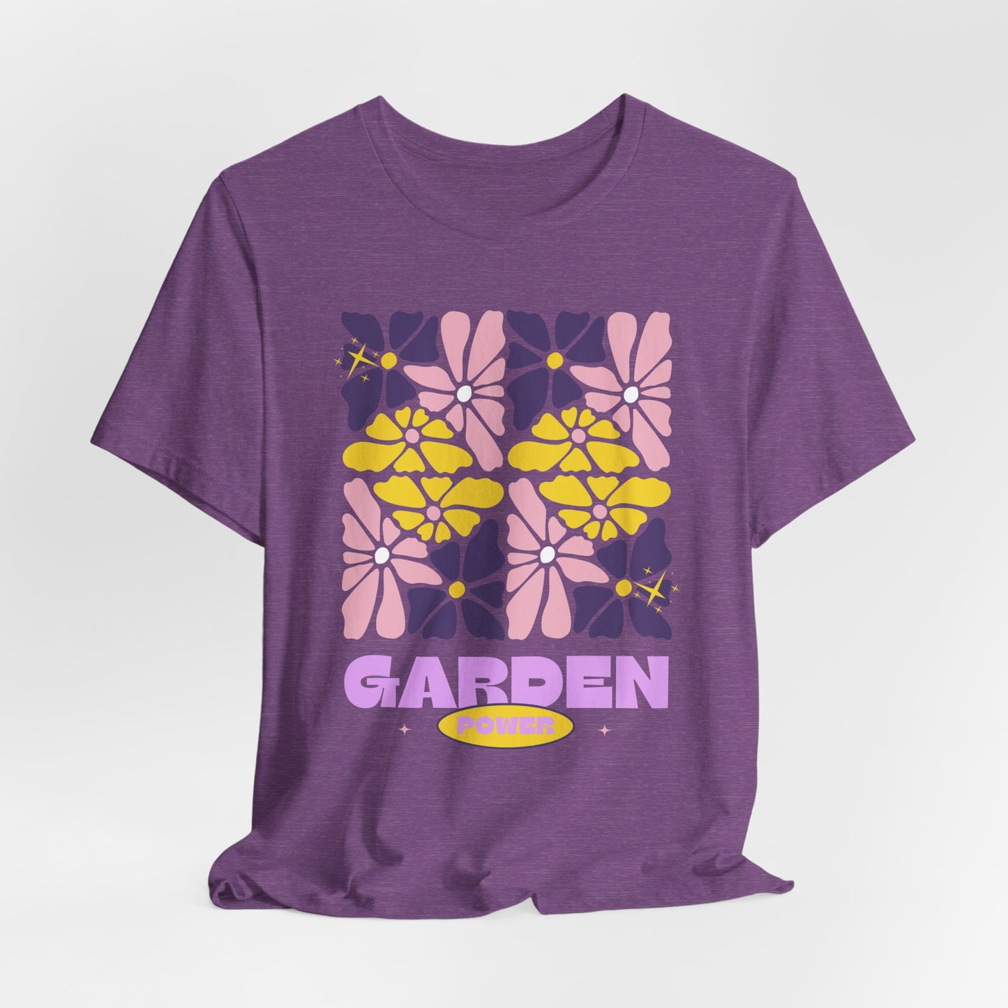 Retro Pastel Floral Shirt for Plant Lovers - Floral Garden Power