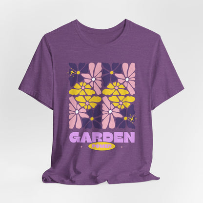 Retro Pastel Floral Shirt for Plant Lovers - Floral Garden Power