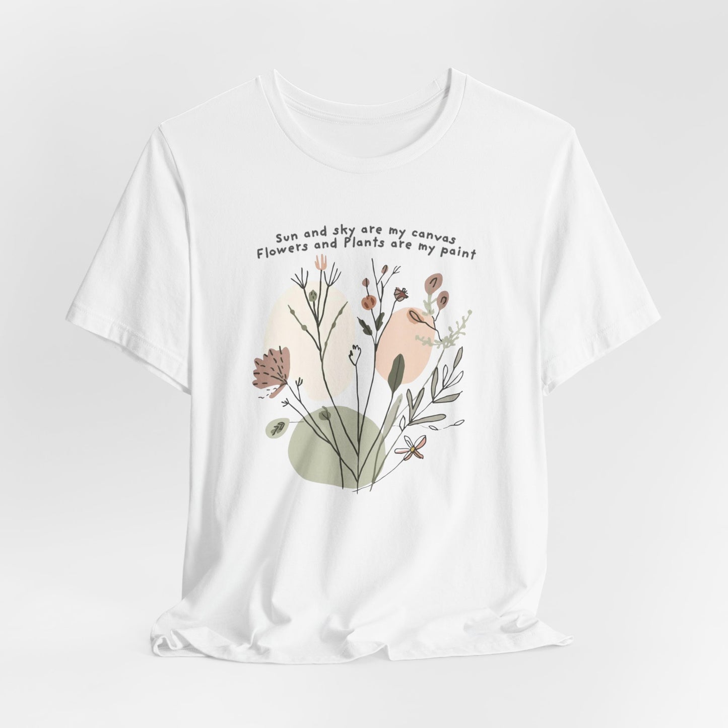 Sun and Sky Are My Canvas — Botanical Graphic T-Shirt