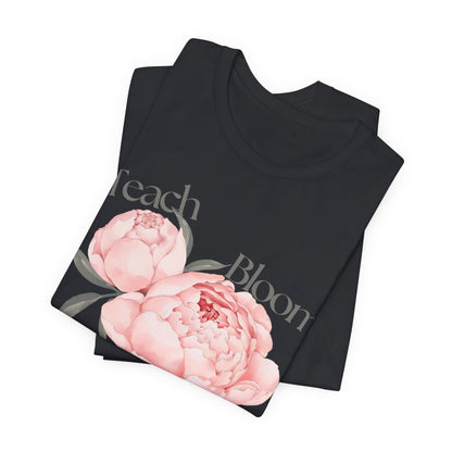 Teach Bloom Repeat Floral Tee — Teacher Appreciation Pink Peony Shirt