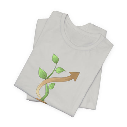 Nothing Grows in a Straight Line – Gardener's Unisex Tee