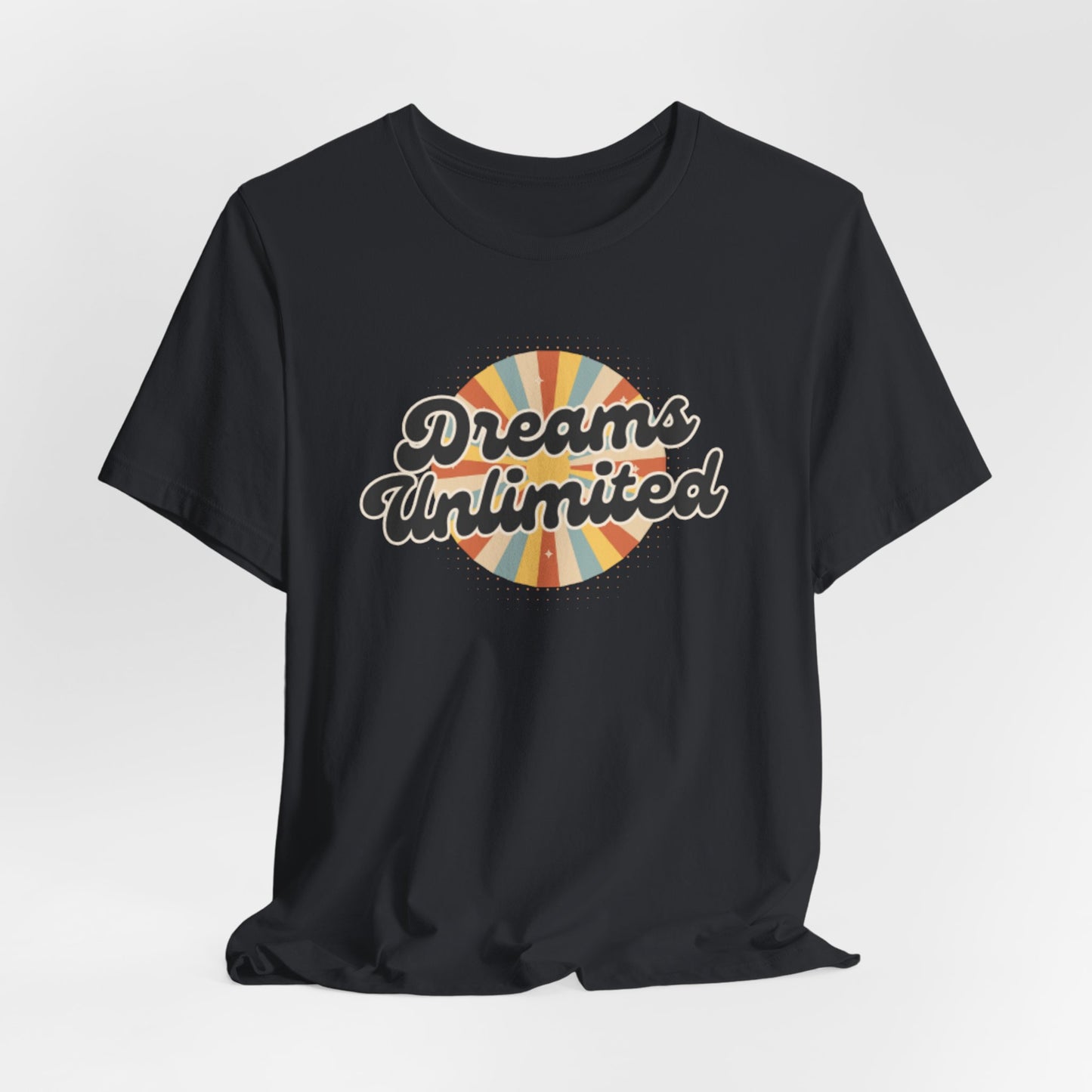 Dreams Unlimited Tee — Retro Sunrise Graphic T‑Shirt