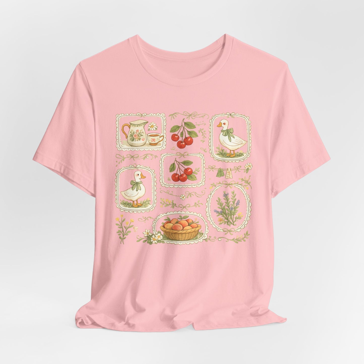 Cottage Garden Goose & Cherry Vintage Tee