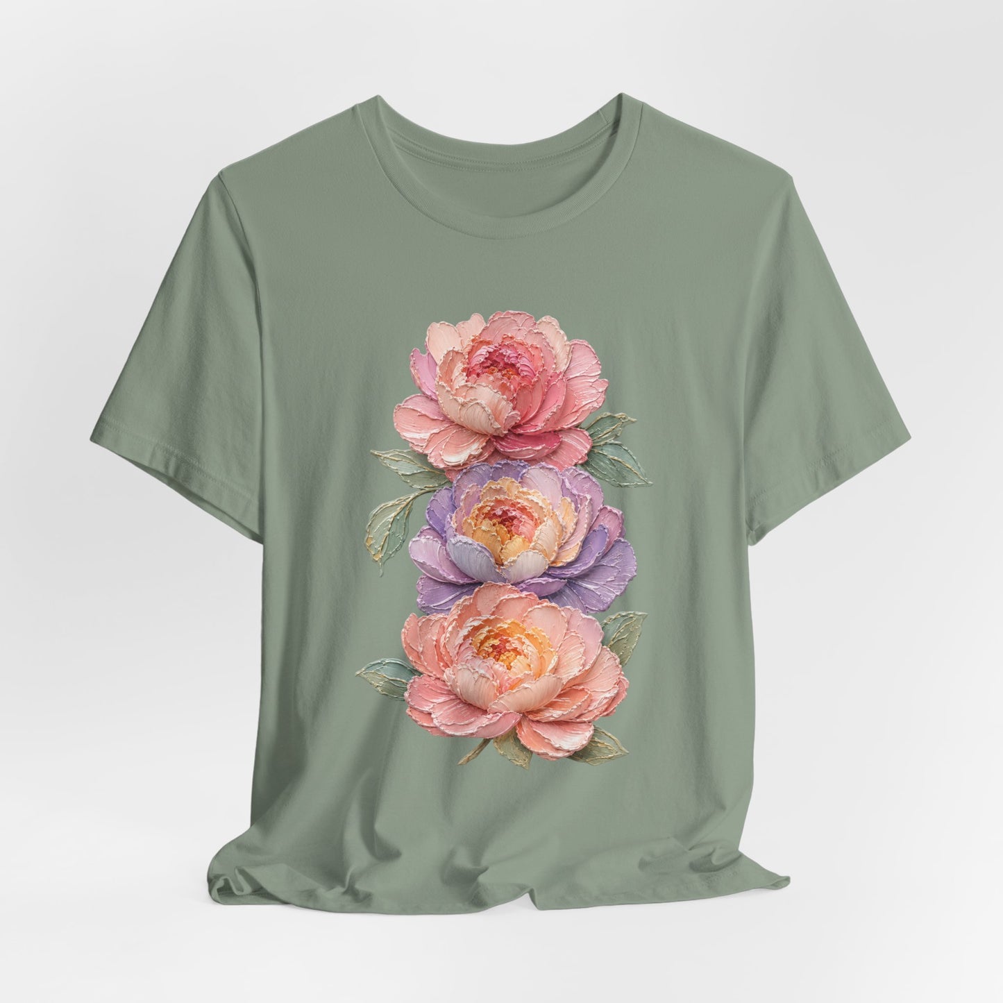 Impasto Style Peony