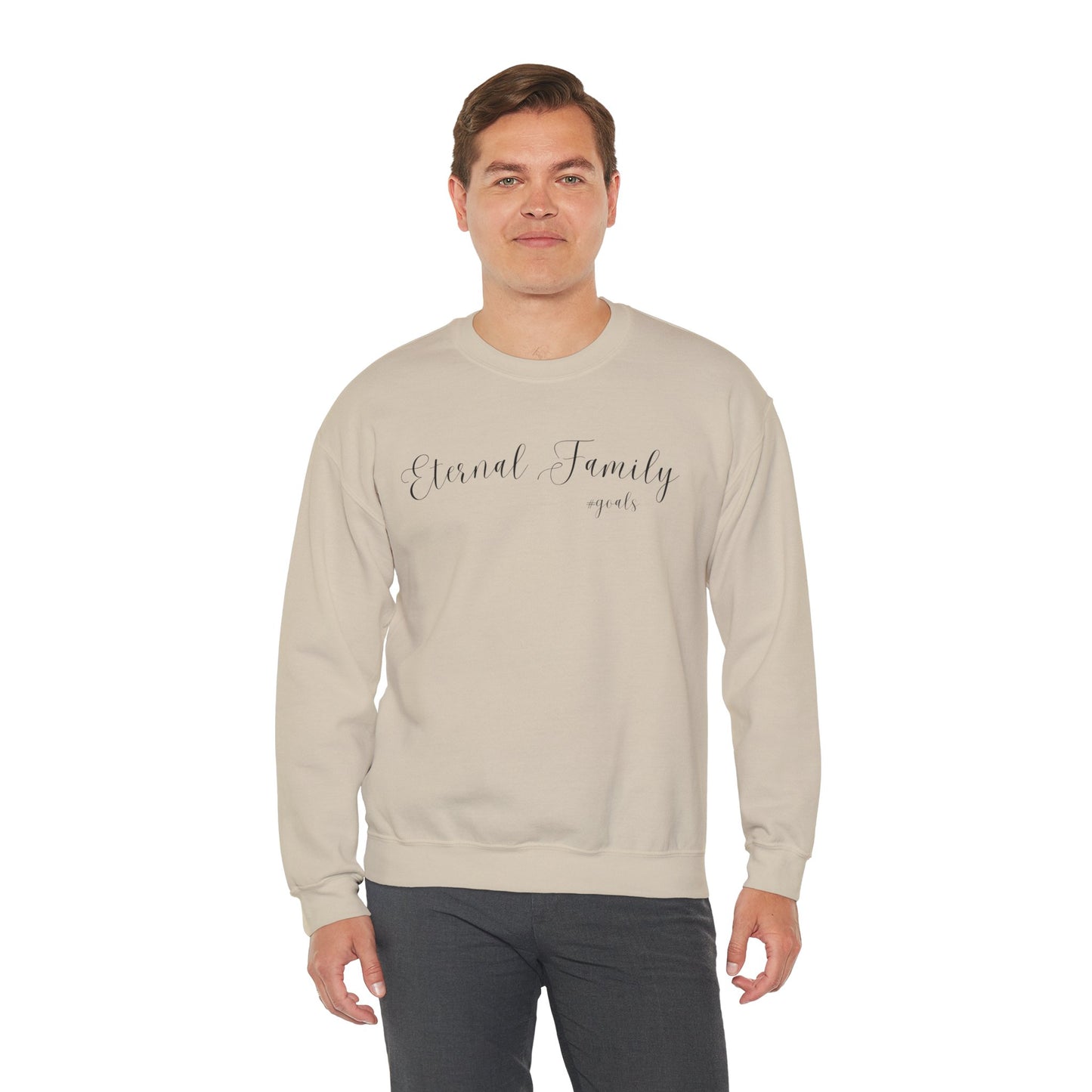 Eternal Family #Goals Sweatshirt – Cozy Faith-Inspired Crewneck