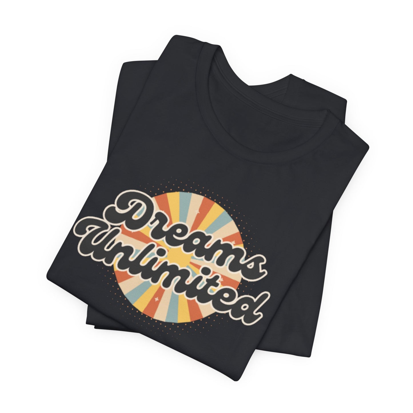 Dreams Unlimited Tee — Retro Sunrise Graphic T‑Shirt