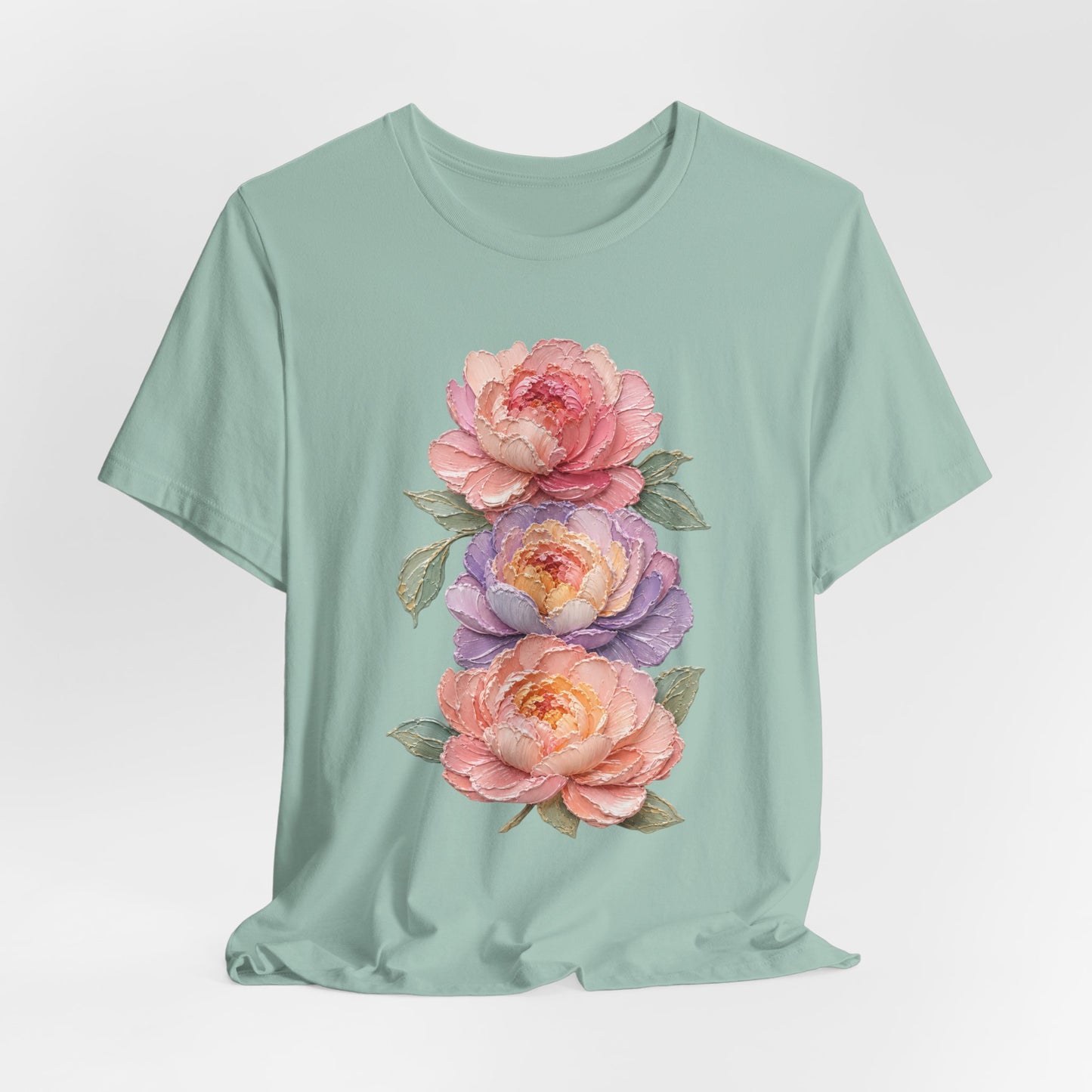 Impasto Style Peony
