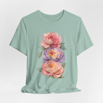 Impasto Style Peony