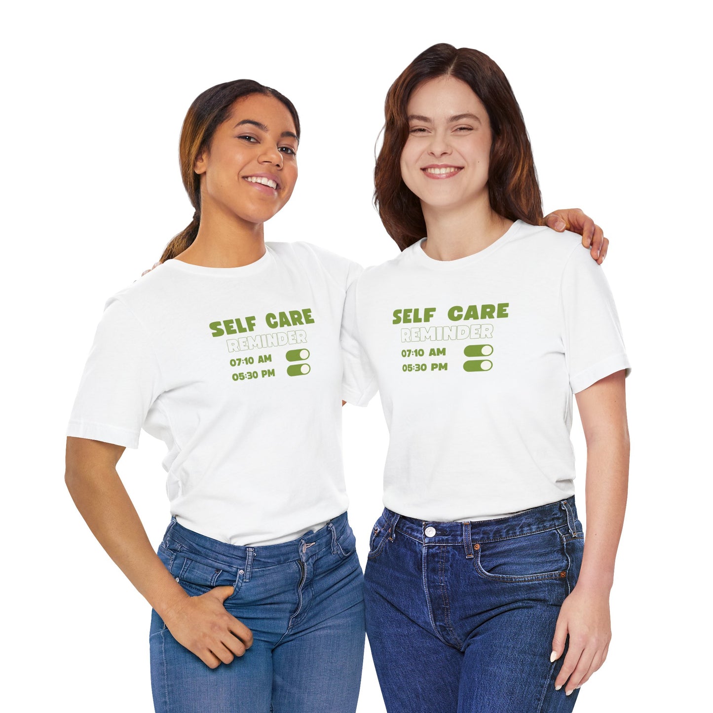 Self Care Reminder Tee – Minimalist Toggle Graphic Shirt
