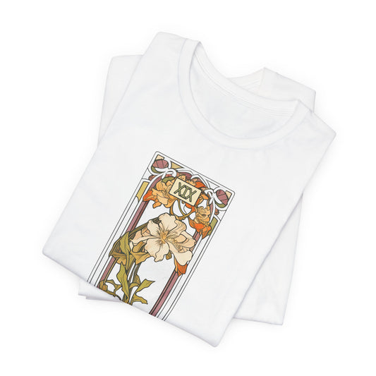 Art Nouveau Floral Tee — Iris Design
