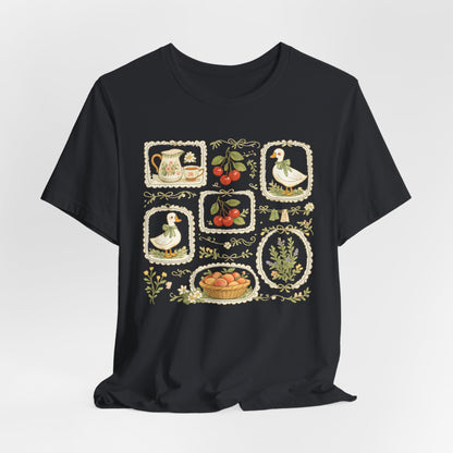 Cottage Garden Goose & Cherry Vintage Tee