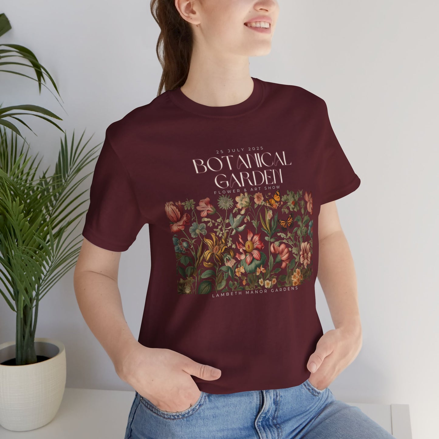 Botanical Garden Floral Tee — Vintage Flower Garden T-Shirt