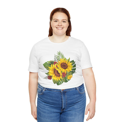 Sunflower Bouquet Tee – Floral Summer Graphic T-Shirt