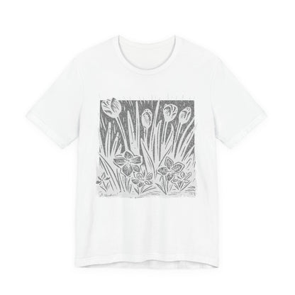 Floral Meadow — Hand-Drawn Garden Tee