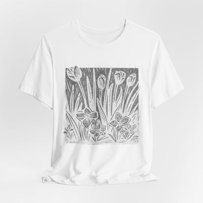 Floral Meadow — Hand-Drawn Garden Tee