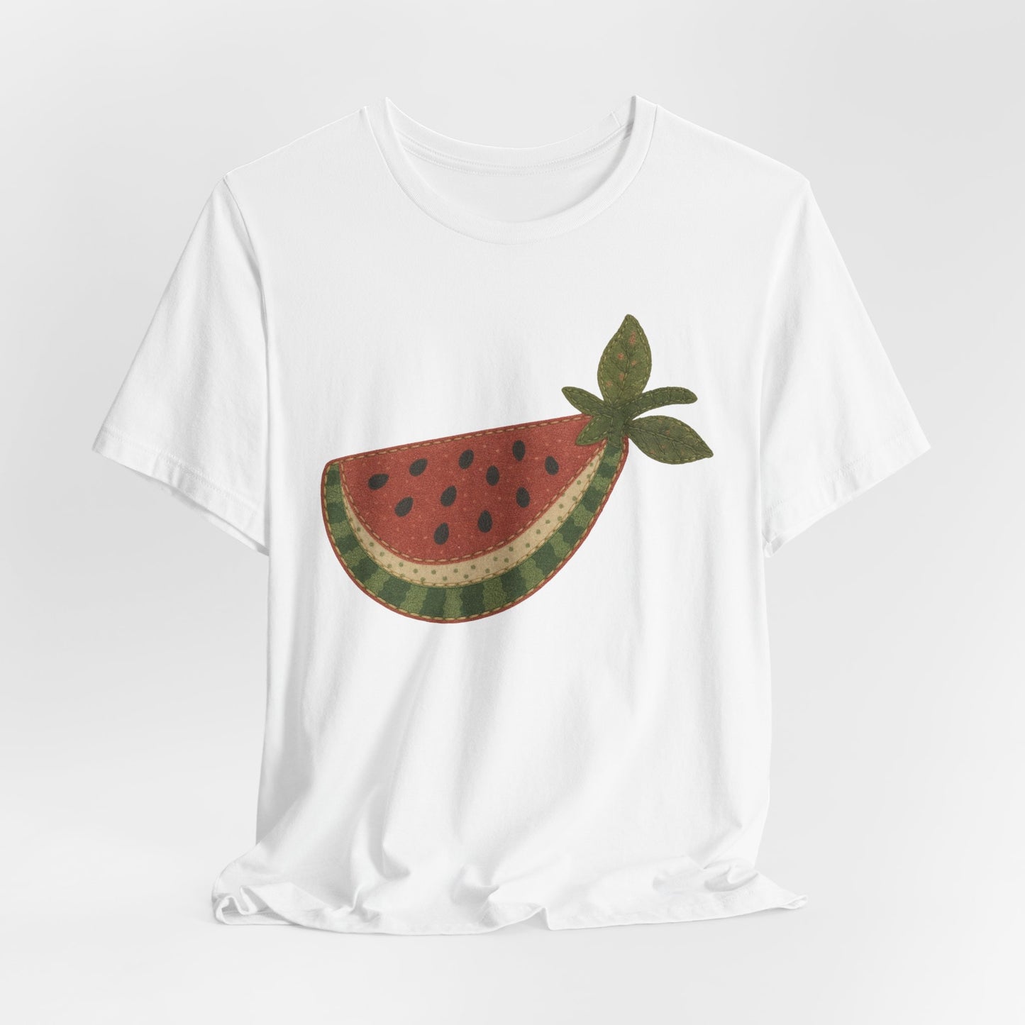 Watermelon Slice Faux Patchwork Tee