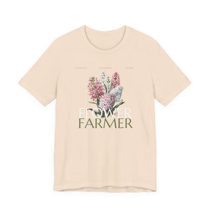 Flower Farmer T‑Shirt — Floral Bouquet Gardening Tee for Women & Men