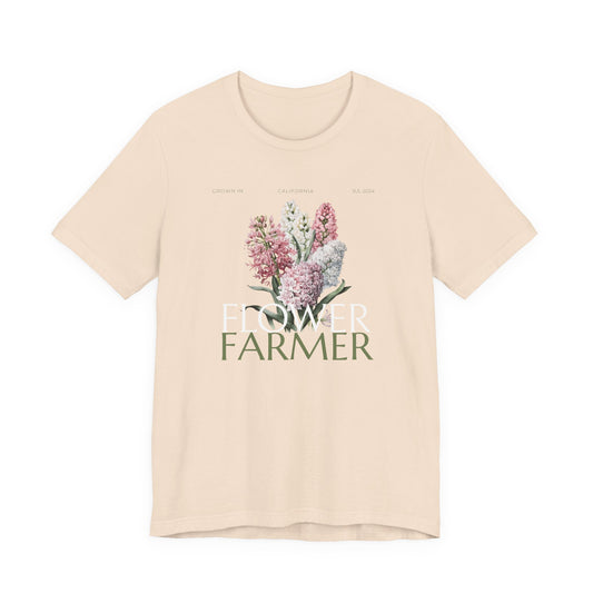 Flower Farmer T‑Shirt — Floral Bouquet Gardening Tee for Women & Men
