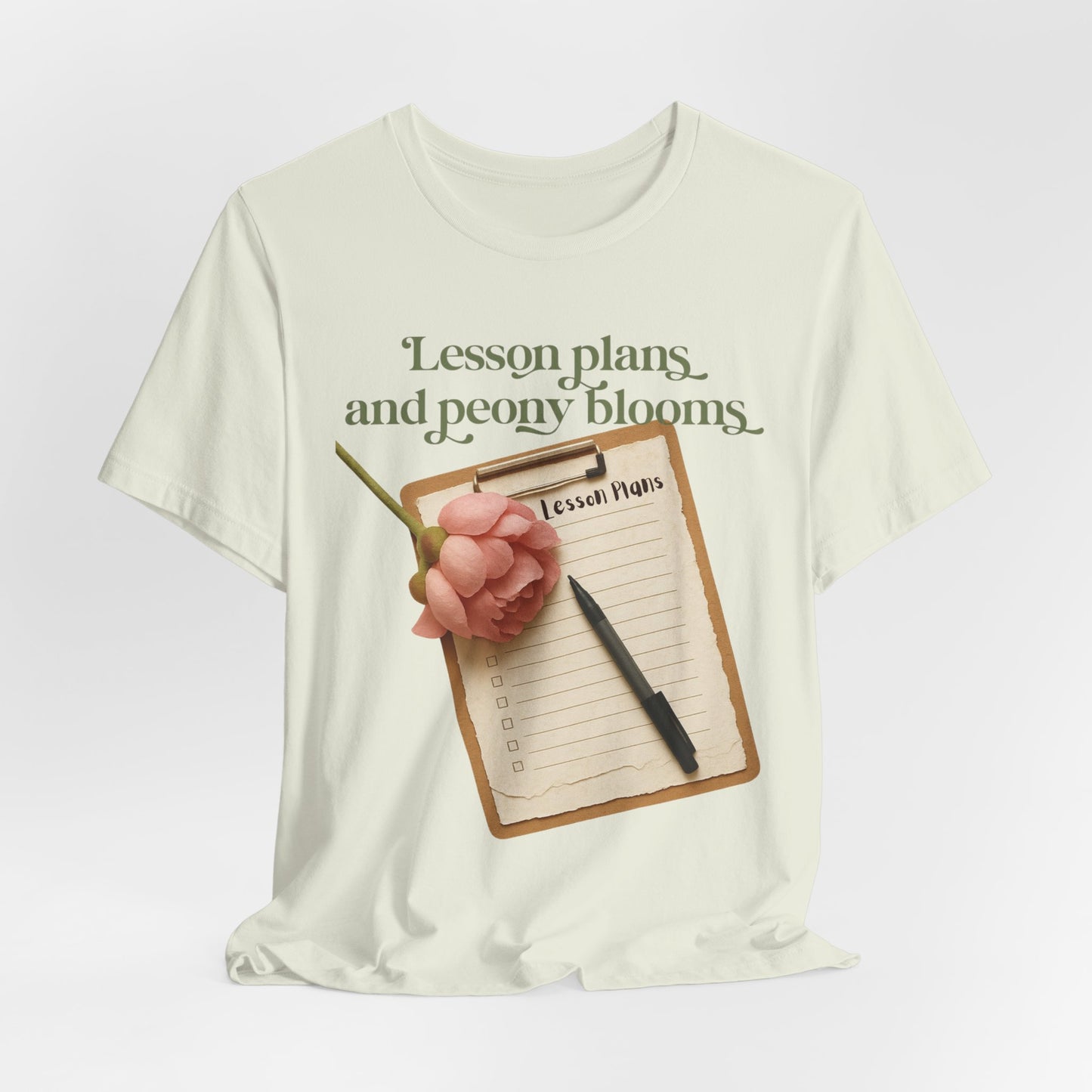 Lesson Plans & Peony Blooms Teacher Tee
