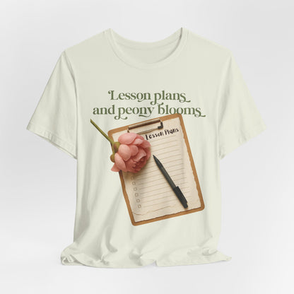 Lesson Plans & Peony Blooms Teacher Tee