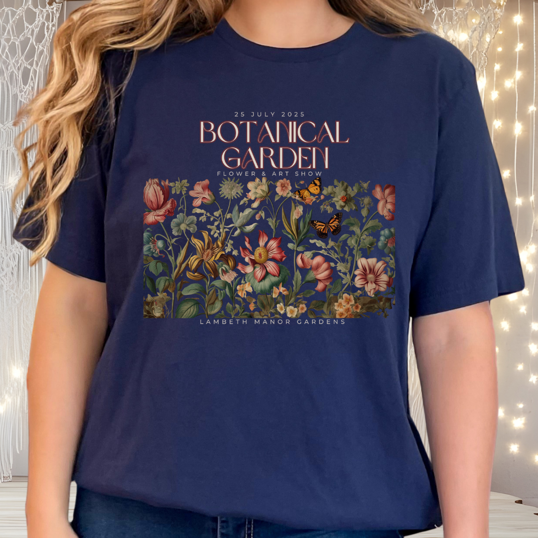 Botanical Garden Floral Tee — Vintage Flower Garden T-Shirt