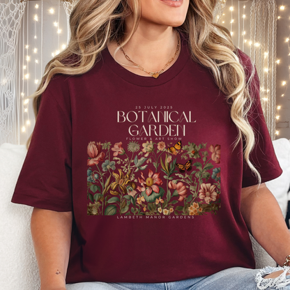 Botanical Garden Floral Tee — Vintage Flower Garden T-Shirt