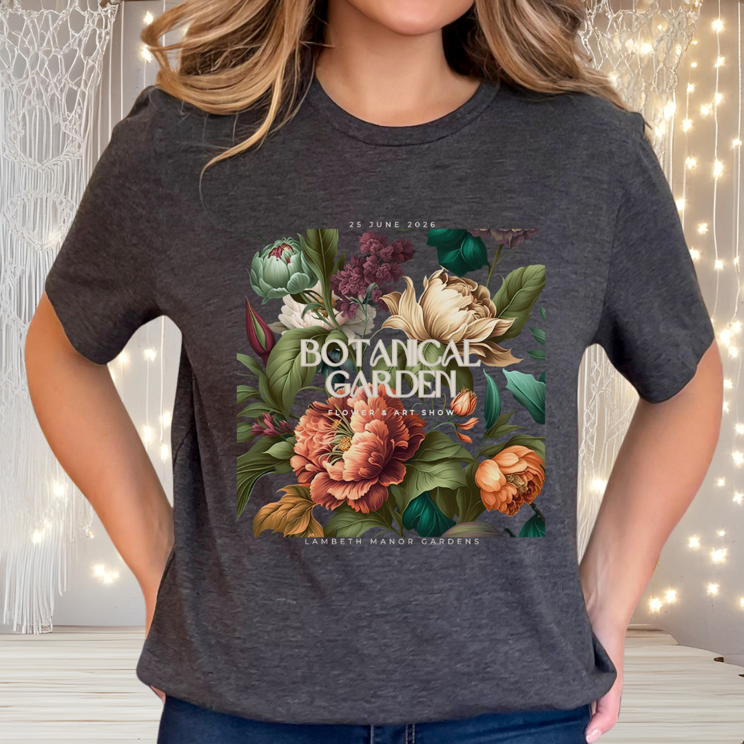 Botanical Garden Floral Tee — Vintage Garden Flowers Shirt