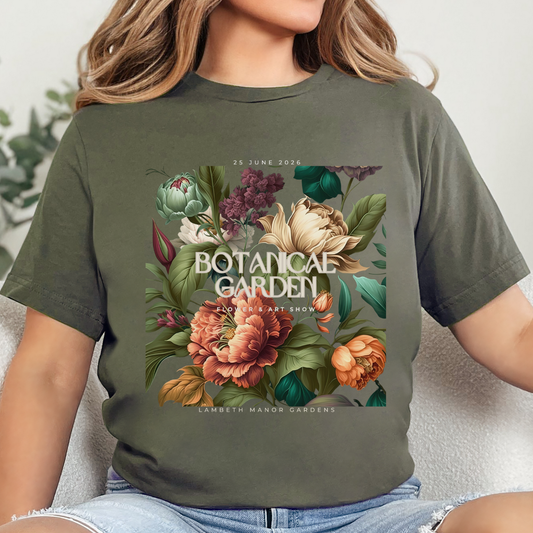 Botanical Garden Floral Tee — Vintage Garden Flowers Shirt